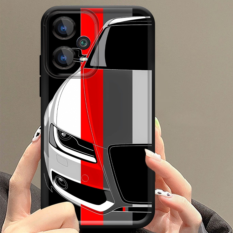 Phone Cases Xiaomi 15 - Red and White Car Pattern Soft