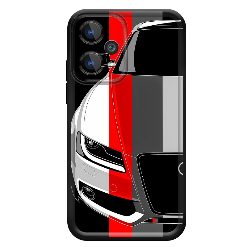 Red and White Car Pattern Soft - Phone Cases Xiaomi 15 recension och pris
