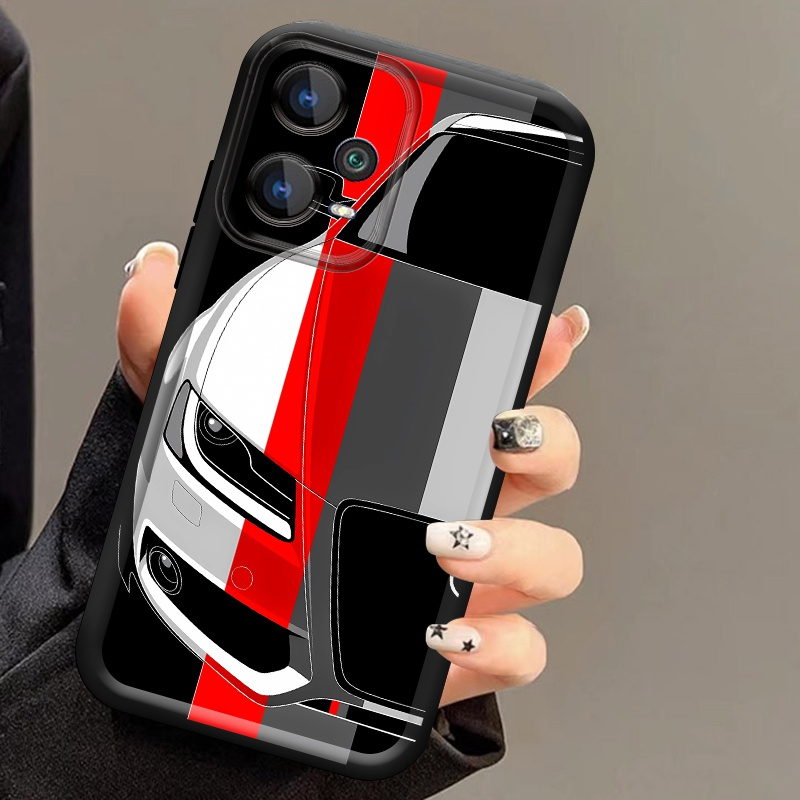 Red and White Car Pattern Soft - Phone Cases Xiaomi 15 recension och pris