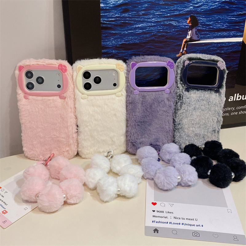 Luxury Solid Colors Furry Plus - Phone Cases For Iphone 16 recension och pris