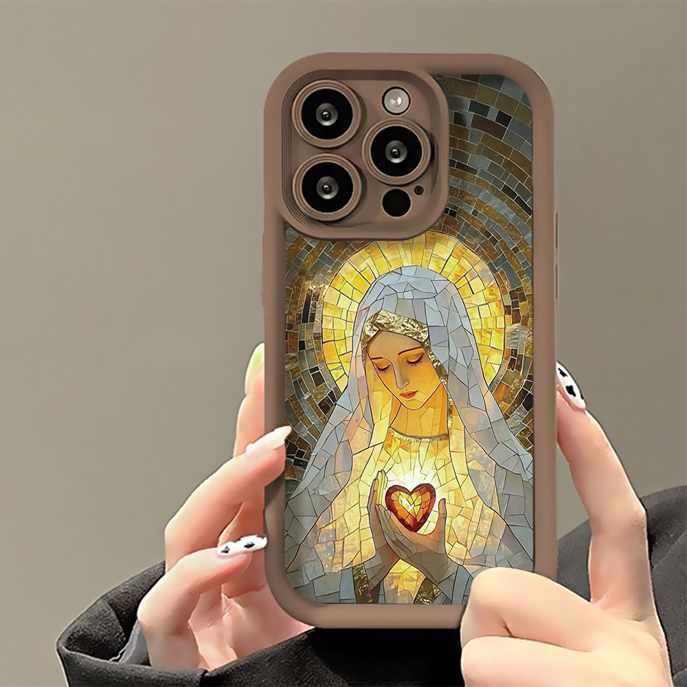 Retro Church Stained Glass Sty - Phone Cases For Iphone 16 recension och pris