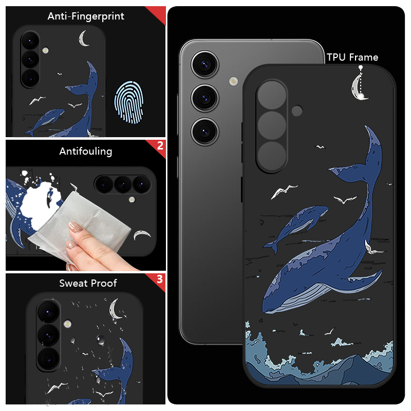 Whales Phone Case For Samsung  - Phone Cases Galaxy A16 5G recension och pris