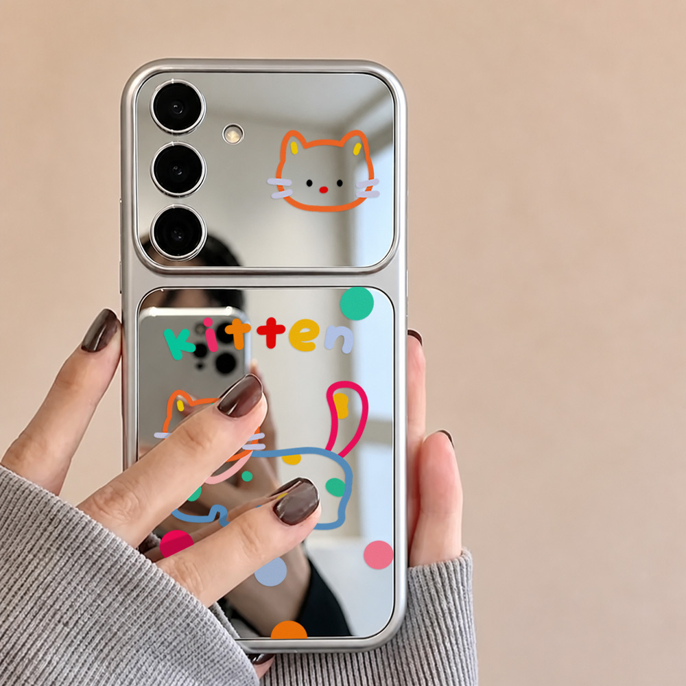 Cute Cat Mirror Case with Phon - Phone Cases Galaxy A16 5G recension och pris