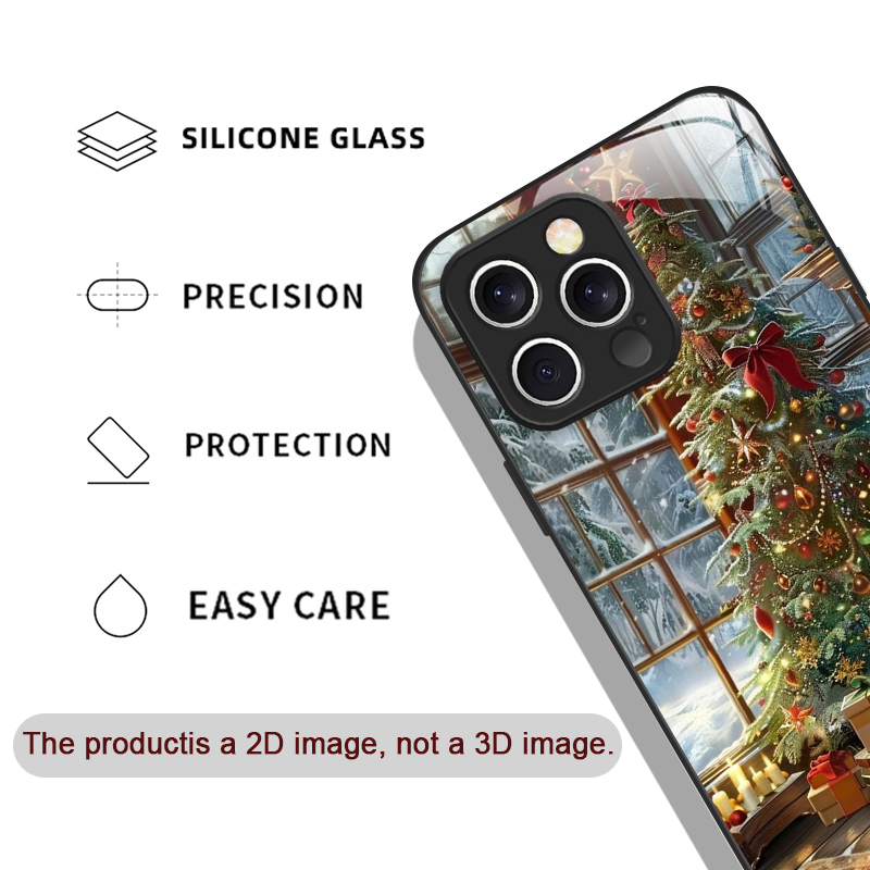 Christmas Tree Gift Snowy Town - Phone Cases For Iphone 16 recension och pris