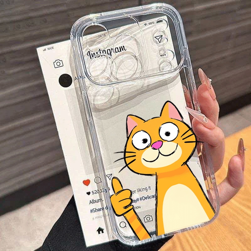 Cute Cartoon Orange Cat Phone  - Phone Cases Xiaomi 15 recension och pris
