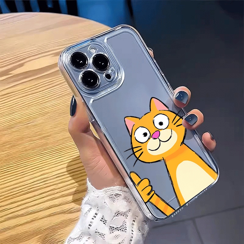 Cute Cartoon Orange Cat Phone  - Phone Cases Xiaomi 15 recension och pris