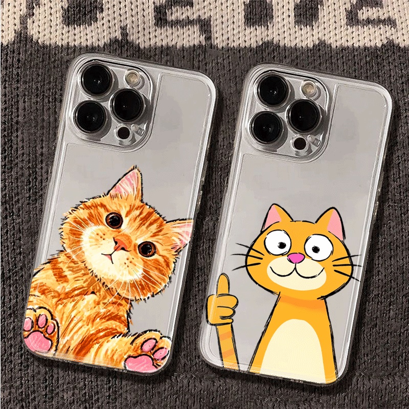 Cute Cartoon Orange Cat Phone  - Phone Cases Xiaomi 15 recension och pris